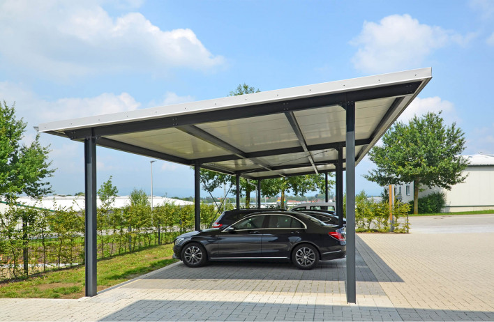 Carportsysteme - Stahlhalle - WOLF Systembau